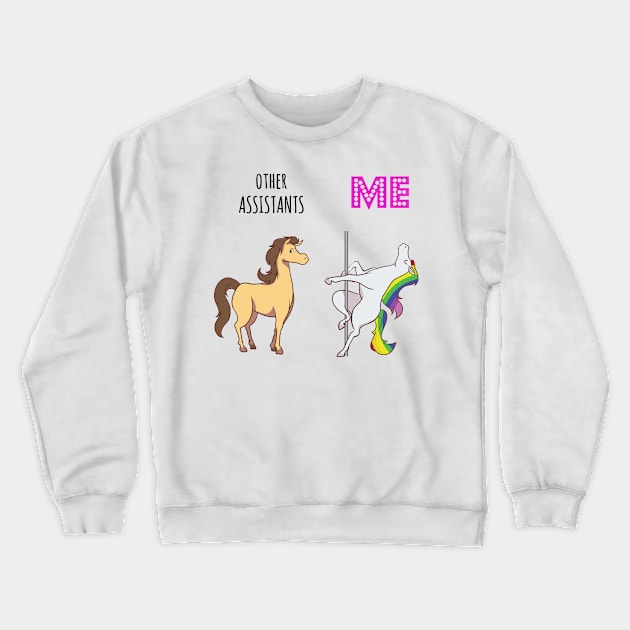 Other assistant Unicorn Crewneck Sweatshirt by IndigoPine